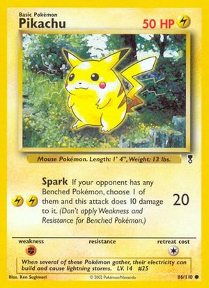 Pikachu 86/110 - Legendary Collection Reverse Holofoil - Poke-Collect