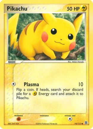 Pikachu 74/112 - FireRed & LeafGreen Reverse Holofoil - Poke-Collect