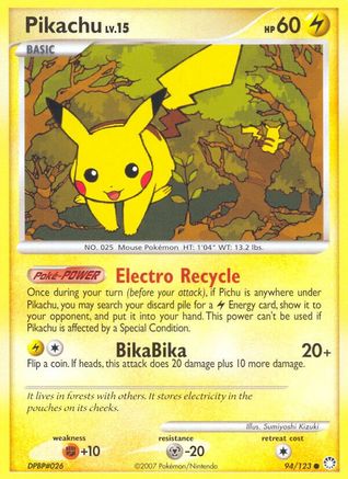 Pikachu 94/123 - Mysterious Treasures - Poke-Collect