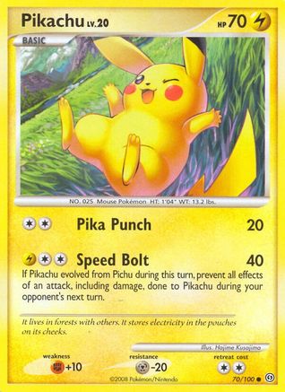 Pikachu 70/100 - Stormfront Reverse Holofoil - Poke-Collect