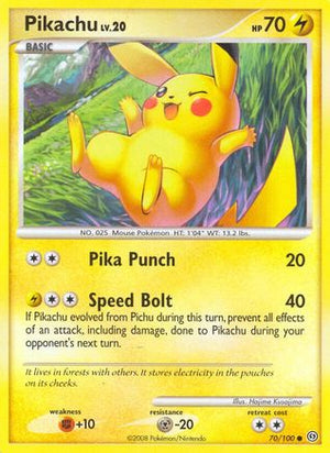 Pikachu 70/100 - Stormfront Reverse Holofoil