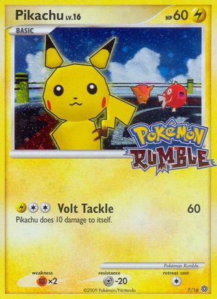 Pikachu 7/16 - Pokmon Rumble Holofoil - Poke-Collect