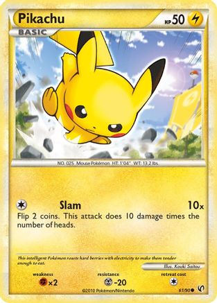 Pikachu 61/90 - Undaunted Reverse Holofoil - Poke-Collect