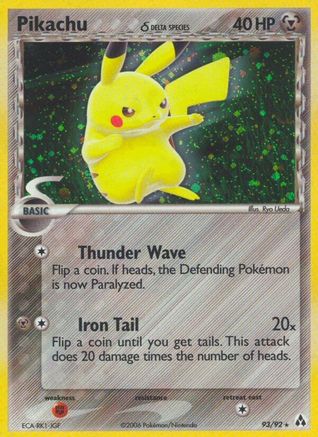 Pikachu (Delta Species) 93/92 - Legend Maker Holofoil - Poke-Collect