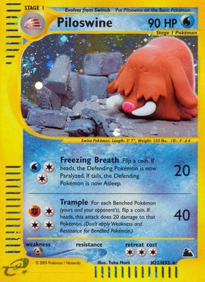 Piloswine H22/144 - Skyridge Holofoil