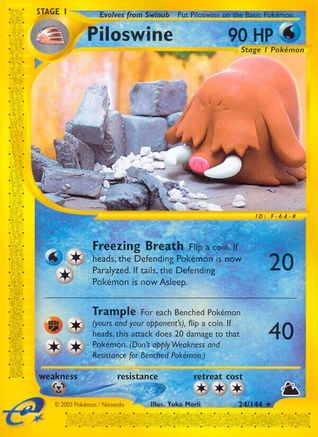 Piloswine (24) 24/144 - Skyridge - Poke-Collect