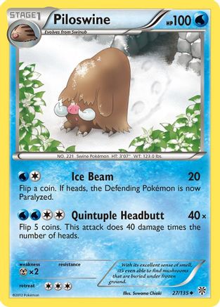 Piloswine 27/135 - Plasma Storm - Poke-Collect