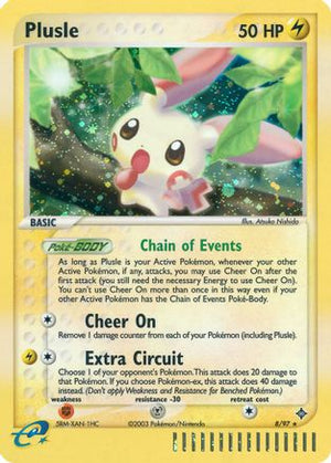 Plusle 8/97 - Dragon Holofoil