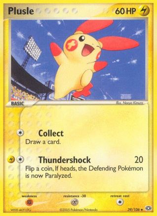 Plusle 39/106 - Emerald Reverse Holofoil - Poke-Collect