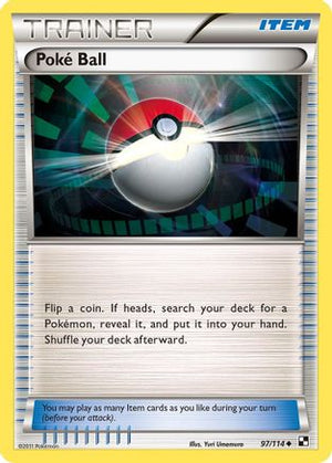 Poke Ball 97/114 - Black and White Reverse Holofoil - Poke-Collect