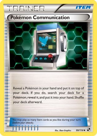Pokemon Communication 99/114 - Black and White Reverse Holofoil - Poke-Collect