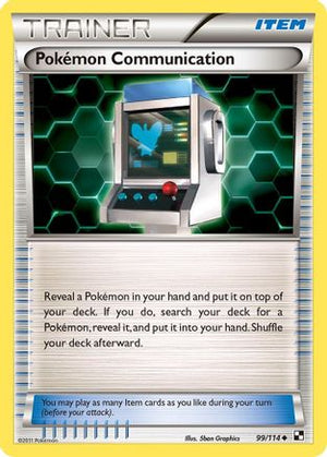 Pokemon Communication 99/114 - Black and White Reverse Holofoil - Poke-Collect