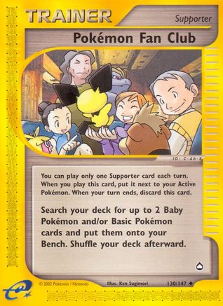 Pokemon Fan Club 130/147 - Aquapolis Reverse Holofoil - Poke-Collect