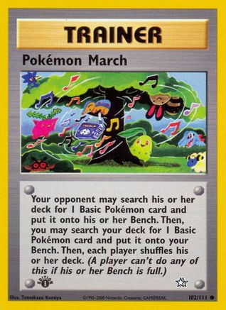 Pokemon March 102/111 - Neo Genesis 1st Edition - Poke-Collect