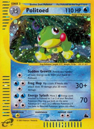 Politoed (H23) H23/144 - Skyridge Holofoil - Poke-Collect