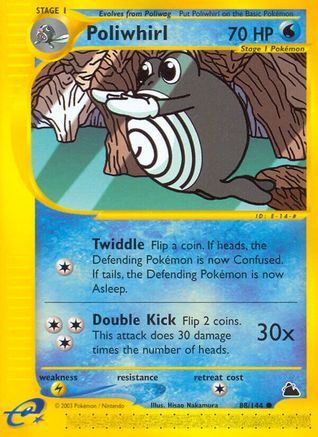 Poliwhirl 88/144 - Skyridge Reverse Holofoil - Poke-Collect