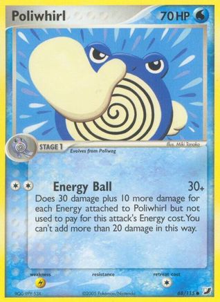 Poliwhirl 68/115 - Unseen Forces Reverse Holofoil - Poke-Collect
