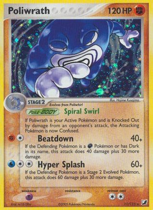 Poliwrath 11/115 - Unseen Forces Reverse Holofoil - Poke-Collect