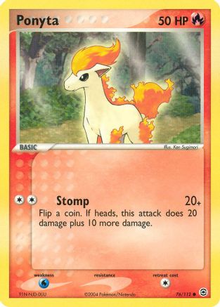 Ponyta 76/112 - FireRed & LeafGreen Reverse Holofoil - Poke-Collect