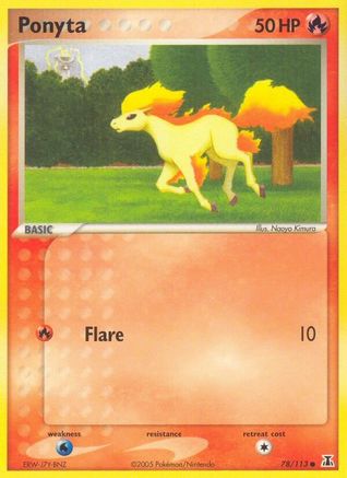 Ponyta 78/113 - Delta Species Reverse Holofoil - Poke-Collect