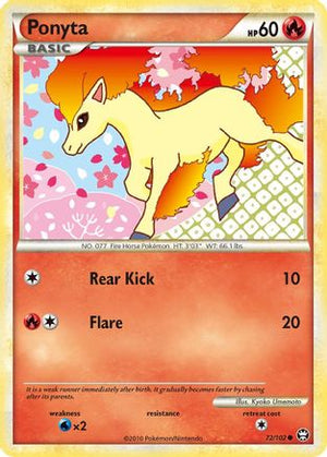 Ponyta 72/102 - Triumphant Reverse Holofoil