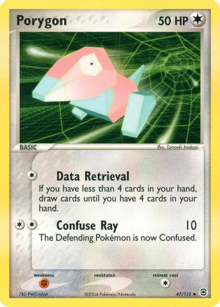 Porygon 47/112 - FireRed & LeafGreen Reverse Holofoil - Poke-Collect