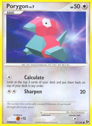 Porygon 81/106 - Great Encounters Reverse Holofoil - Poke-Collect