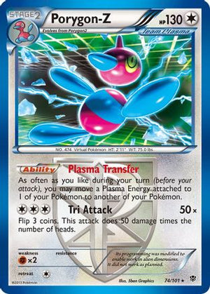 Porygon-Z (Team Plasma) 74/101 - Plasma Blast Holofoil