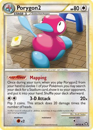 Porygon2 49/102 - Triumphant Reverse Holofoil - Poke-Collect