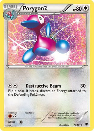 Porygon2 73/101 - Plasma Blast Reverse Holofoil