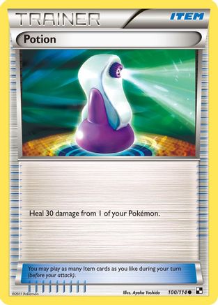 Potion 100/114 - Black and White - Poke-Collect