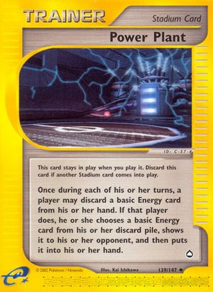 Power Plant 139/147 - Aquapolis Reverse Holofoil