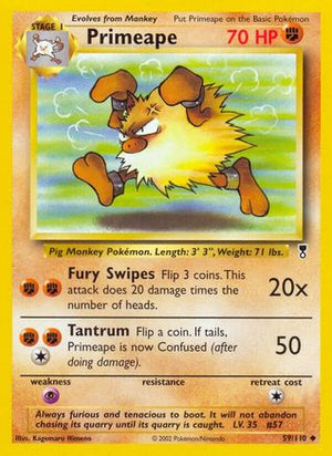 Primeape 59/110 - Legendary Collection Reverse Holofoil - Poke-Collect