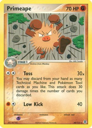 Primeape 28/112 - FireRed & LeafGreen Reverse Holofoil - Poke-Collect