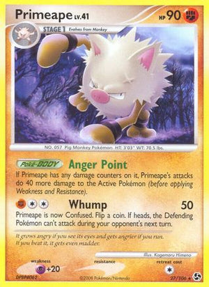 Primeape 27/106 - Great Encounters Reverse Holofoil - Poke-Collect