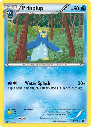 Prinplup 34/113 - Legendary Treasures Reverse Holofoil - Poke-Collect