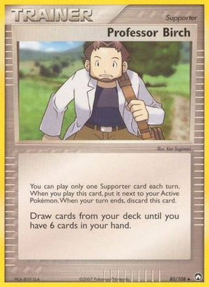 Professor Birch 80/108 - Power Keepers Reverse Holofoil - Poke-Collect