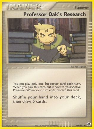 Professor Oak's Research 80/101 - Dragon Frontiers Reverse Holofoil - Poke-Collect