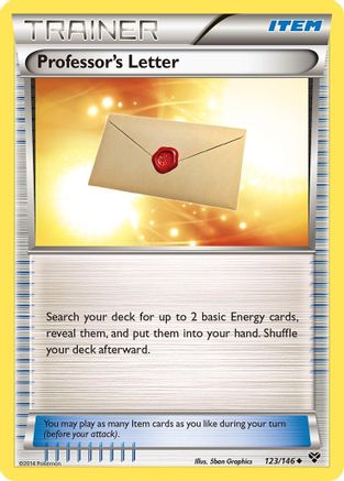 Professor's Letter 123/146 - XY Base Set - Poke-Collect