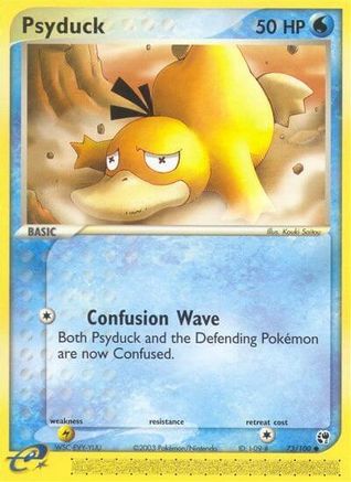 Psyduck 73/100 - Sandstorm Reverse Holofoil - Poke-Collect