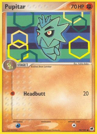 Pupitar 58/101 - Dragon Frontiers - Poke-Collect