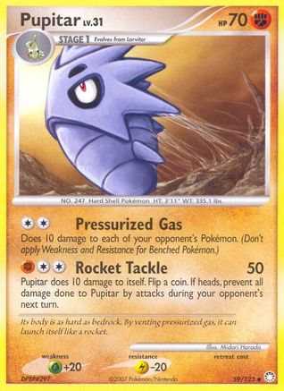 Pupitar 59/123 - Mysterious Treasures Reverse Holofoil - Poke-Collect