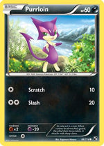 Purrloin 66/114 - Black and White Reverse Holofoil - Poke-Collect