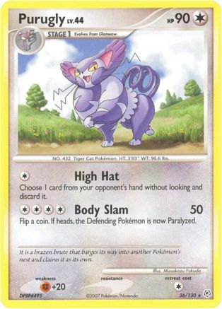 Purugly 36/130 - Diamond and Pearl - Poke-Collect