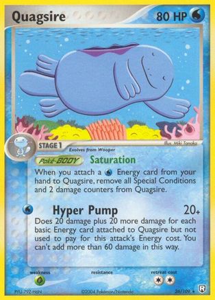Quagsire 26/109 - Team Rocket Returns Reverse Holofoil - Poke-Collect