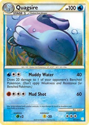 Quagsire 9/123 - HeartGold SoulSilver Reverse Holofoil - Poke-Collect