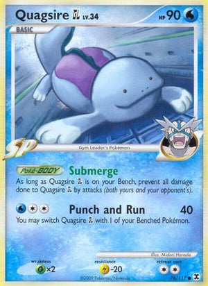 Quagsire GL 76/111 - Rising Rivals Reverse Holofoil - Poke-Collect