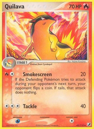 Quilava 45/115 - Unseen Forces Reverse Holofoil - Poke-Collect