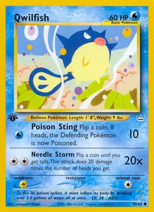 Qwilfish 49/64 - Neo Revelation Unlimited - Poke-Collect