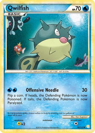 Qwilfish 50/123 - HeartGold SoulSilver - Poke-Collect